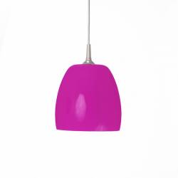 Opal/cristal glass painted lamp 4346