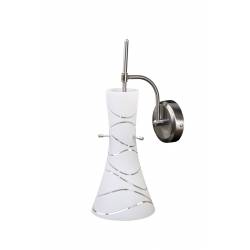 Clear glass painted sconce...