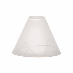 Clear glass matte lampshade...