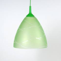 Cristalglass pained lampshade 4360 with decor - waves