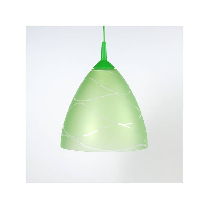 Lampa 4360 jasna malowana farbą zdobiona - fale