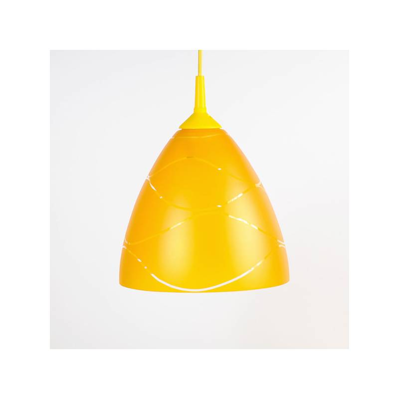 Lampa 4360 jasna malowana farbą zdobiona - fale