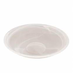 Clear glass matte platter...