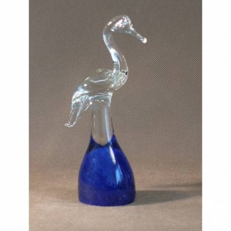 Cristal glass figurines with alabaster - Heron