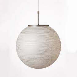 Cristal glass painted lampshade 4500 with decor - d. 400/150 mm