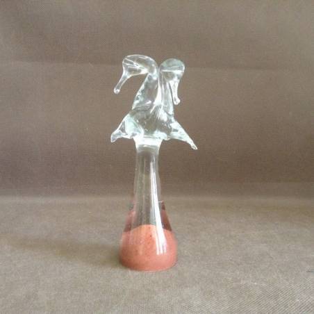 Cristal glass figurines with alabaster - Two herons