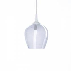 Cristal glass pained lampshade 4651 with decor - d. 108/42 mm