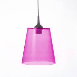 Opal/cristal glass painted lampshade 4719