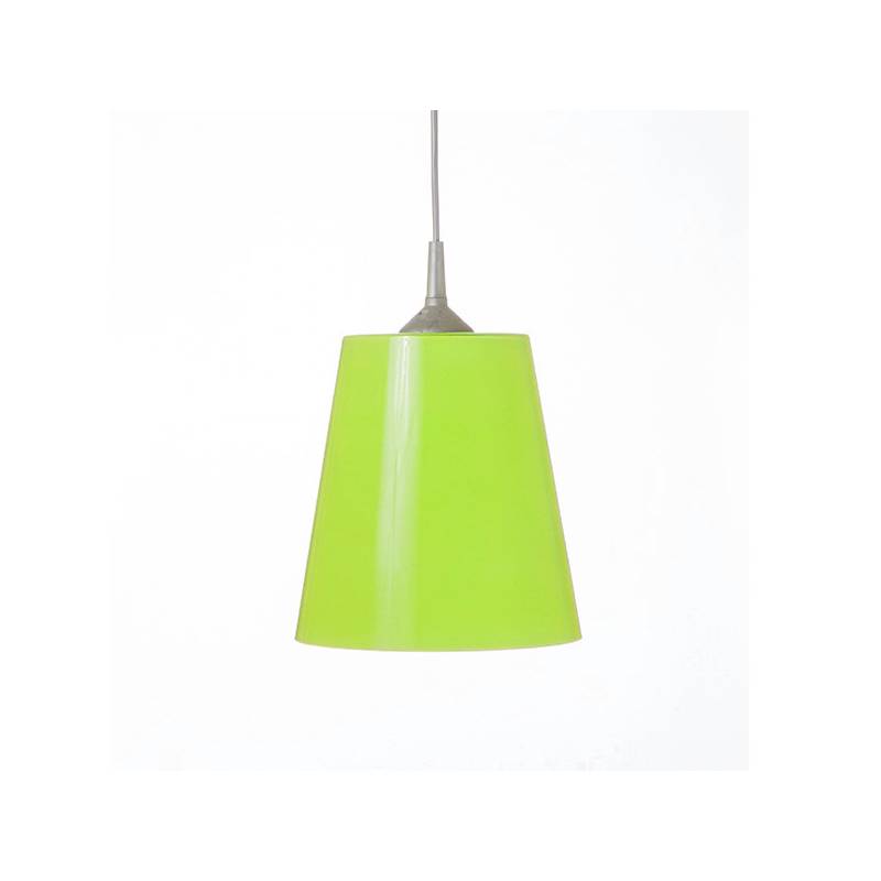 Opal/cristal glass painted lamp 4719