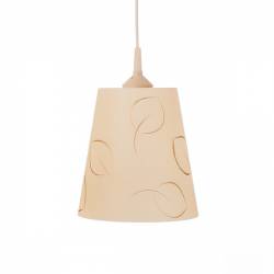 Lampe 4719 hell matt mit Farbe bemalt und verziert