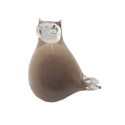 Clear glass figurines with...