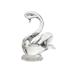 Clear glass figurines - Swan