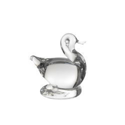 Clear glass figurines - Duck