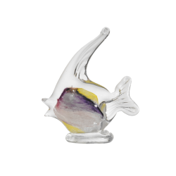 Clear glass figurines with...