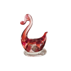 Clear glass figurines with...
