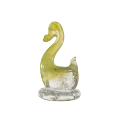 Clear glass figurines with...