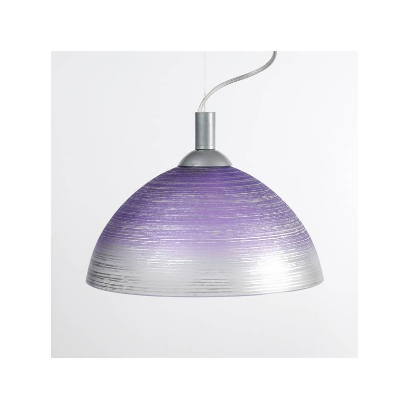 Cristal glass pained lampshade 1059 with decor - d. 300/42 mm