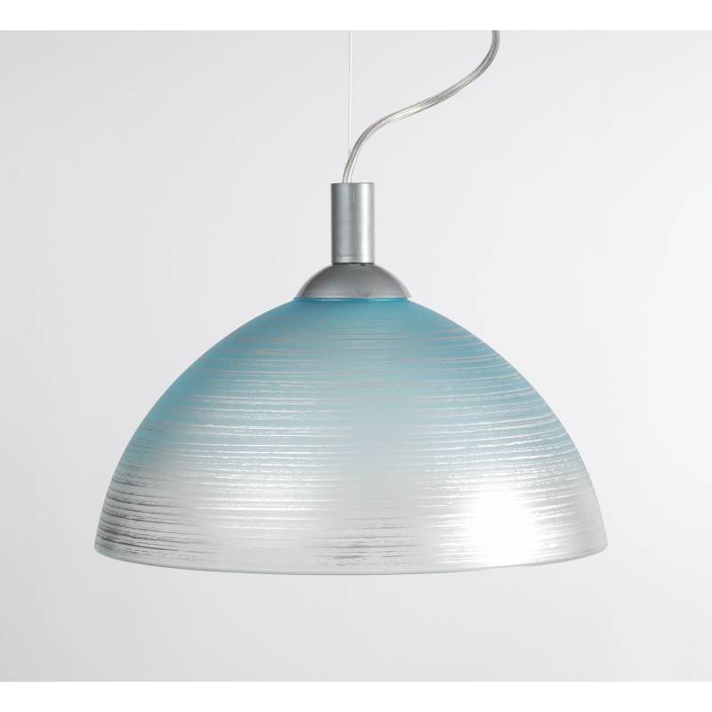 Cristal glass pained lampshade 1059 with decor - d. 300/42 mm