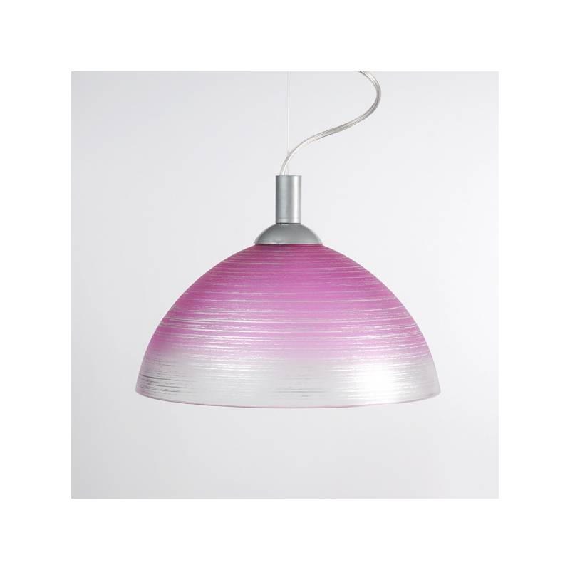 Cristal glass pained lampshade 1059 with decor - d. 300/42 mm