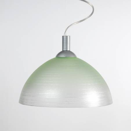 Cristal glass pained lampshade 1059 with decor - d. 300/42 mm