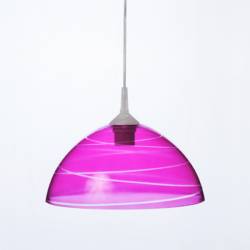 Cristal glass pained lampshade 1059 with decor - d. 300/42 mm