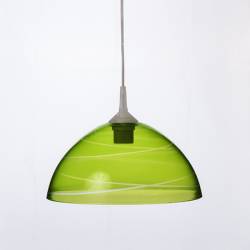Cristal glass pained lampshade 1059 with decor - d. 300/42 mm