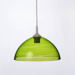 Cristal glass pained lampshade 1059 with decor - d. 300/42 mm