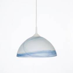 Cristal glass matte lampshade 1059 with alabaster - d. 300/42 mm