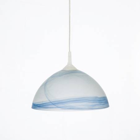 Cristal glass matte lamp 1059 with alabaster - d. 300/42 mm