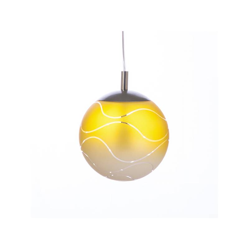 Lampa 4025 jasna malowana farbą zdobiona - fale Lampa 4025 jasna malowana farbą zdobiona - fale