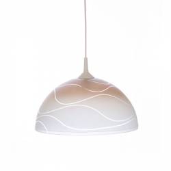 Cristal glass pained lampshade 1069 with decor - waves - d. 350/42 mm