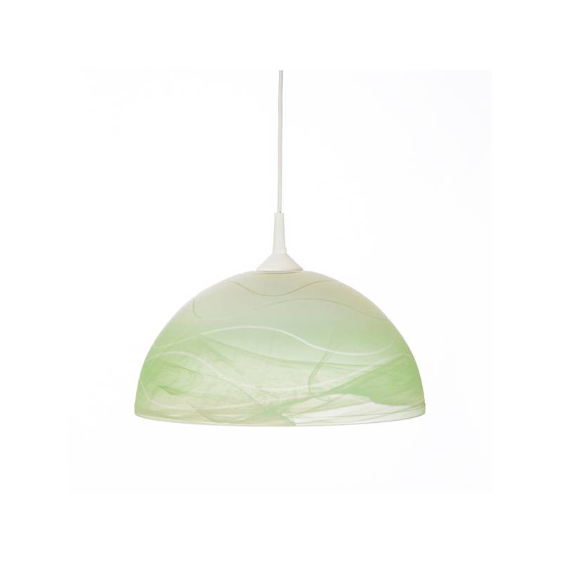 Cristal glass painted lamp 1069 with decor - waves - d. 350/42 mm