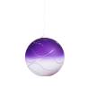 Lampe 4057 hell matt mit Farbe bemalt und verzierz - Wellen - D. 300/45 mm