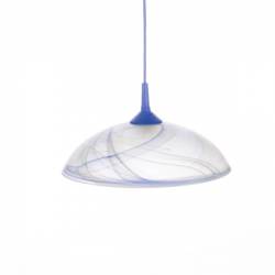 Cristal glass matte lampshade 1107 with alabaster - d. 300/42 mm