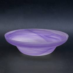 Cristal glass matte platter 1164 with alabaster - d. 250 mm