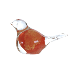 Clear glass figurines with...