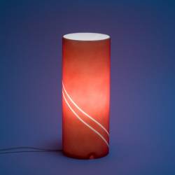 Opal table lamp 4348 with decor - h. 250 mm