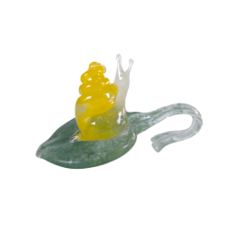 Clear glass figurines with...