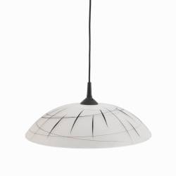 Clear glass painted lamp...