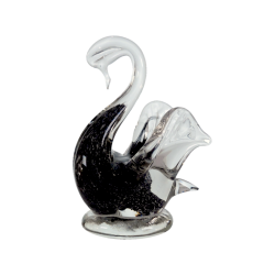 Clear glass figurines with...