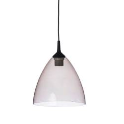 Clear glass painted lamp...