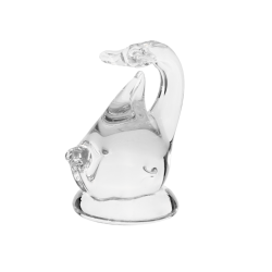 Clear glass figurines -...