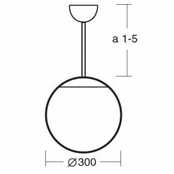 Lampe ADRIA 2 Opal matt - d. 300 mm