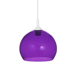 Clear glass painted lamp...