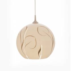 Cristal glass pained lampshade 4067 with decor - d. 350/45 mm