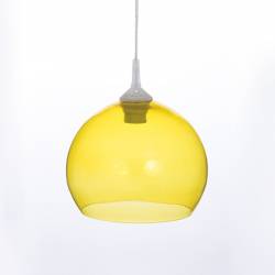 Clear glass painted lampshade 4070 - d. 250/45 mm