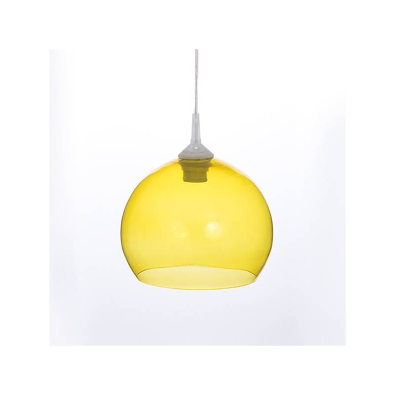 Clear glass painted lampshade 4070 - d. 250/45 mm