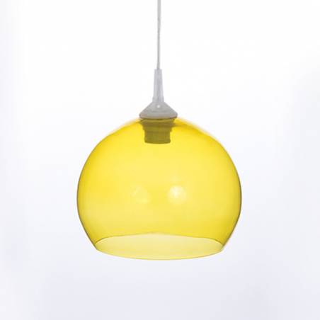 Clear glass painted lampshade 4070 - d. 250/45 mm