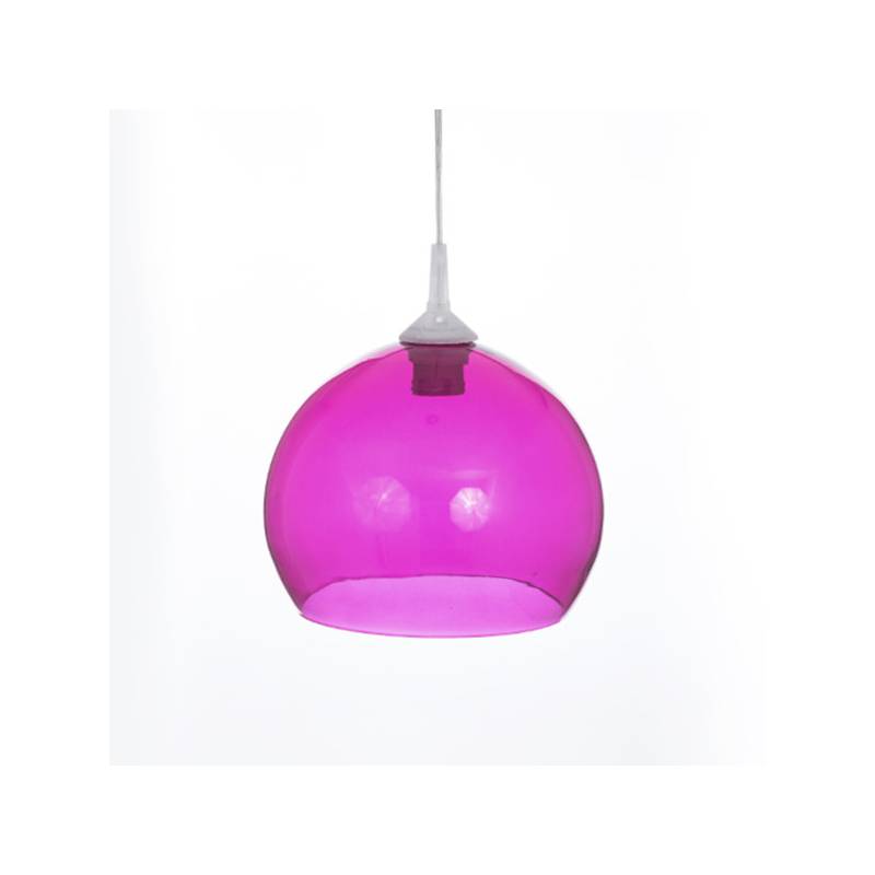 Cristal glass painted lamp 4070 - d. 250/45 mm