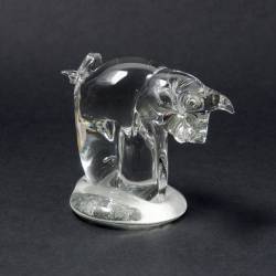 Cristal glass figurines - Pig